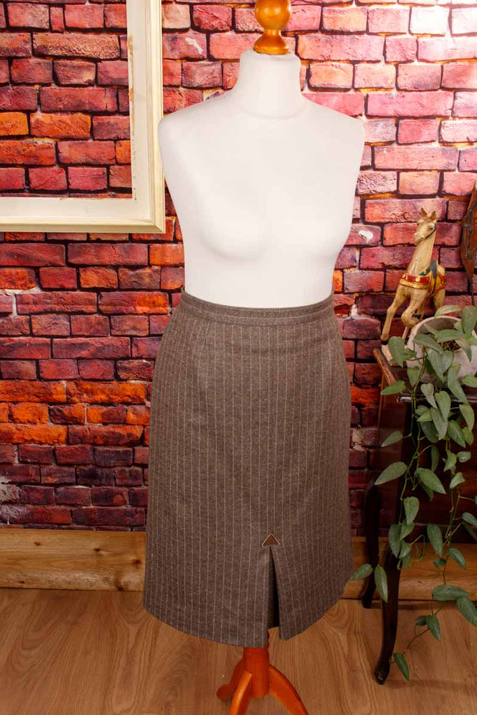 Bleistiftrock graubraun