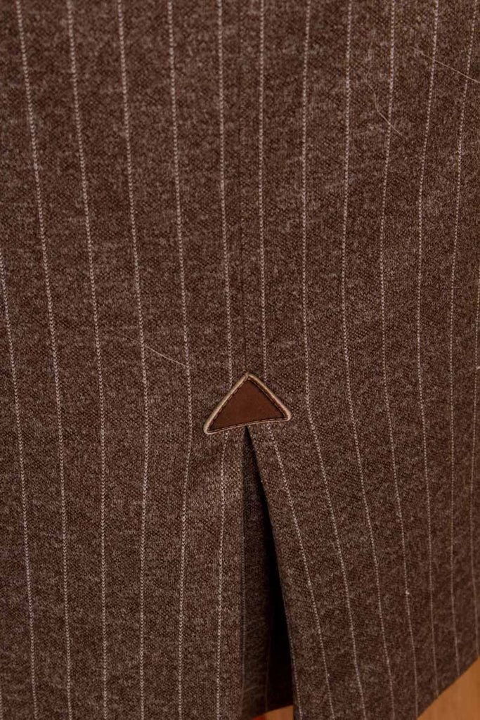 Bleistiftrock graubraun