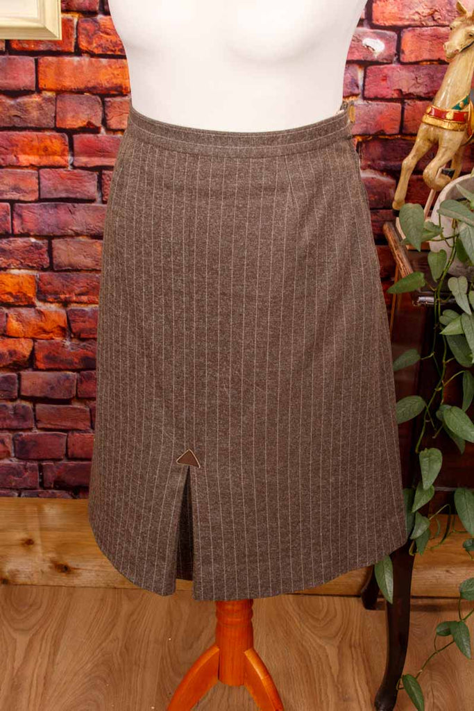 Bleistiftrock graubraun