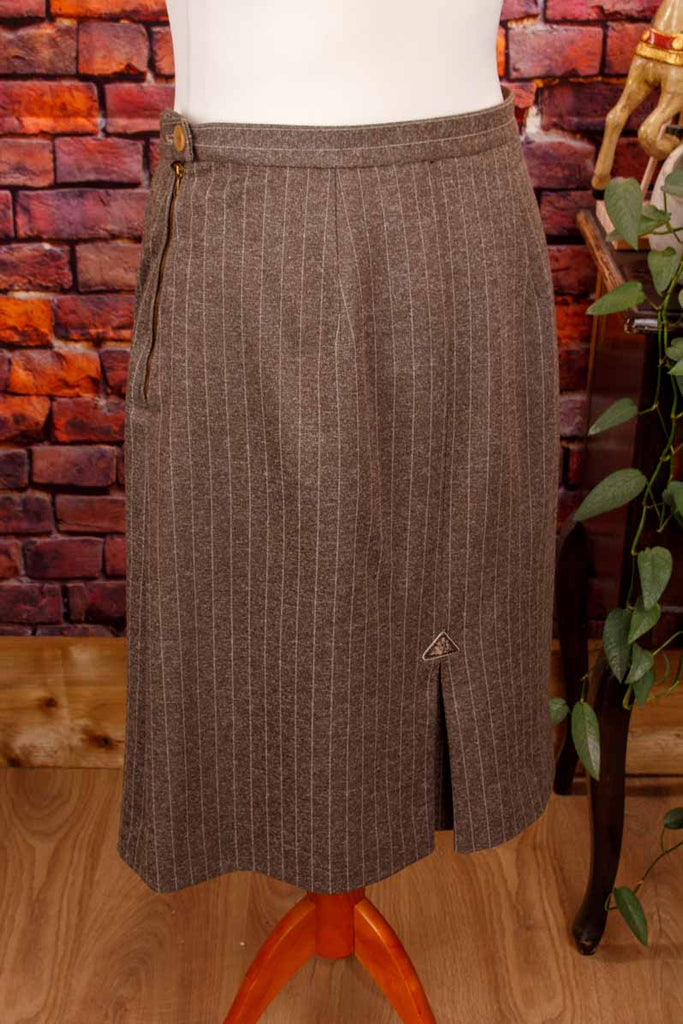 Bleistiftrock graubraun