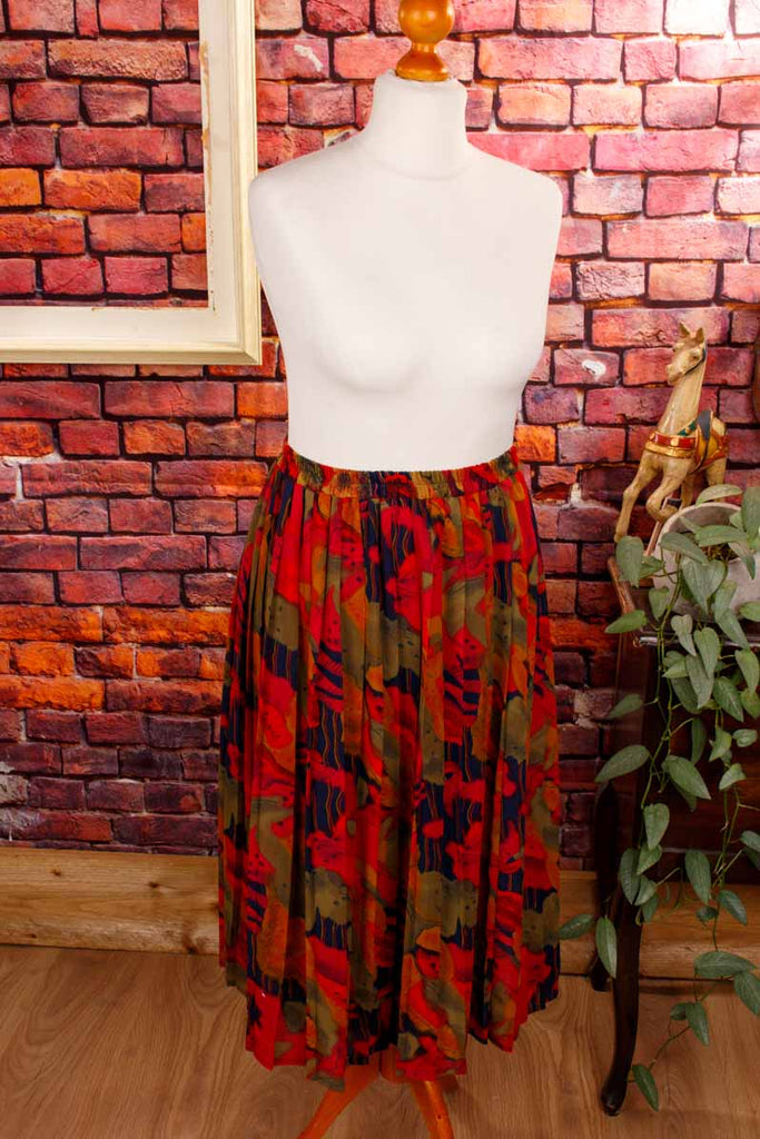 Vintage Plisseerock bunt