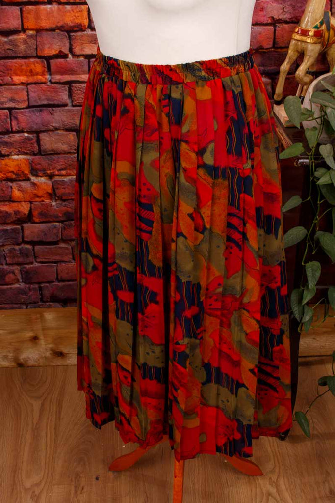 Vintage Plisseerock bunt