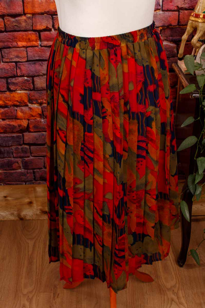 Vintage Plisseerock bunt