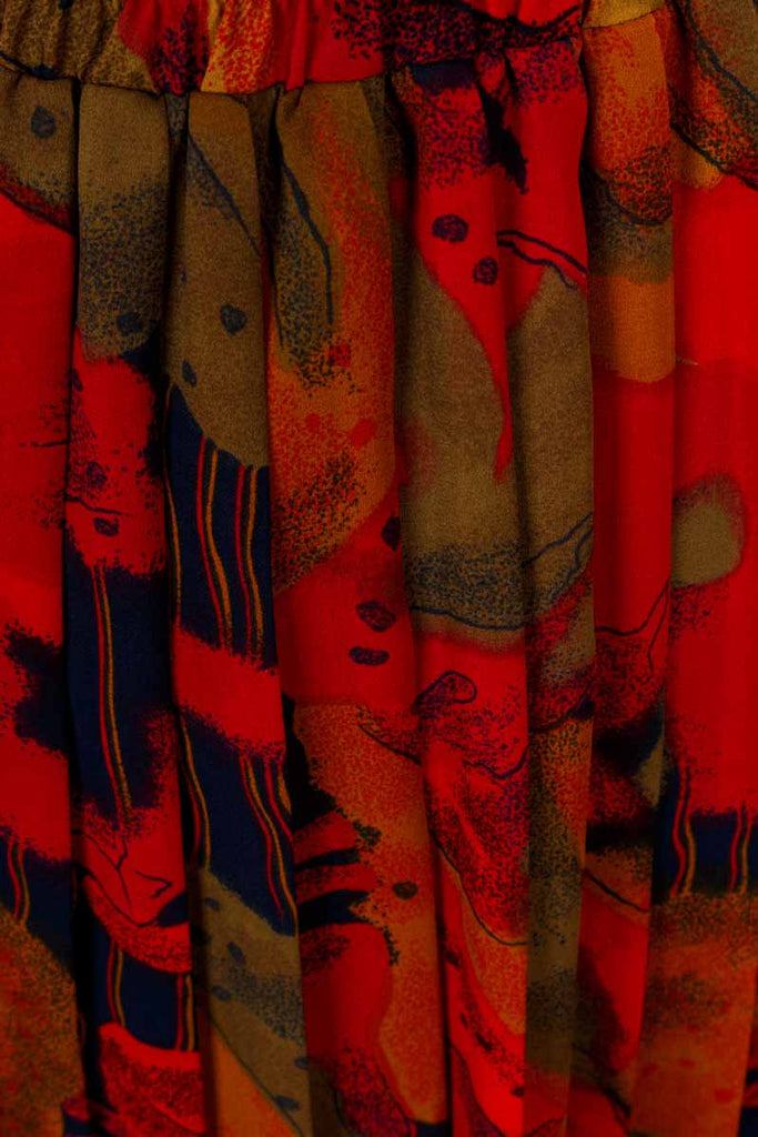 Vintage Plisseerock bunt