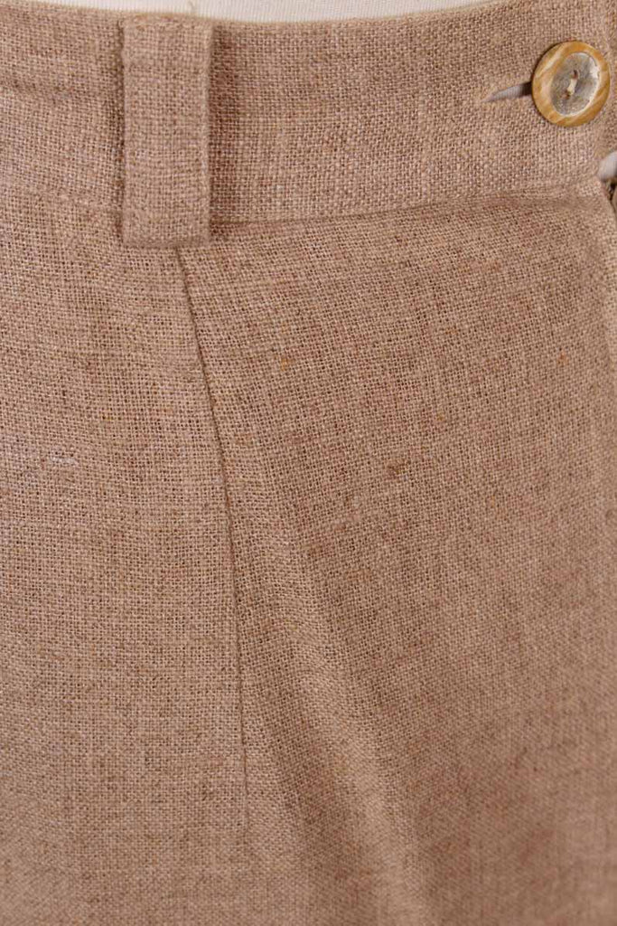 Bleistiftrock beige Leinen