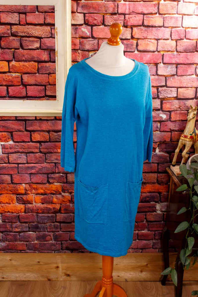 Hessnatur Shirtkleid blau