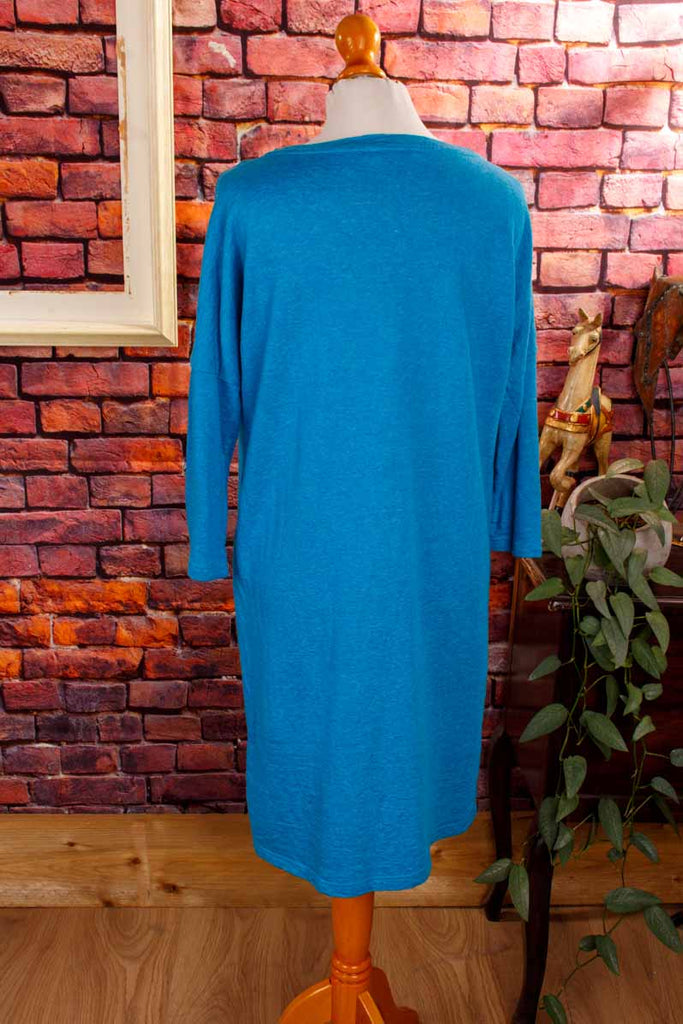 Hessnatur Shirtkleid blau