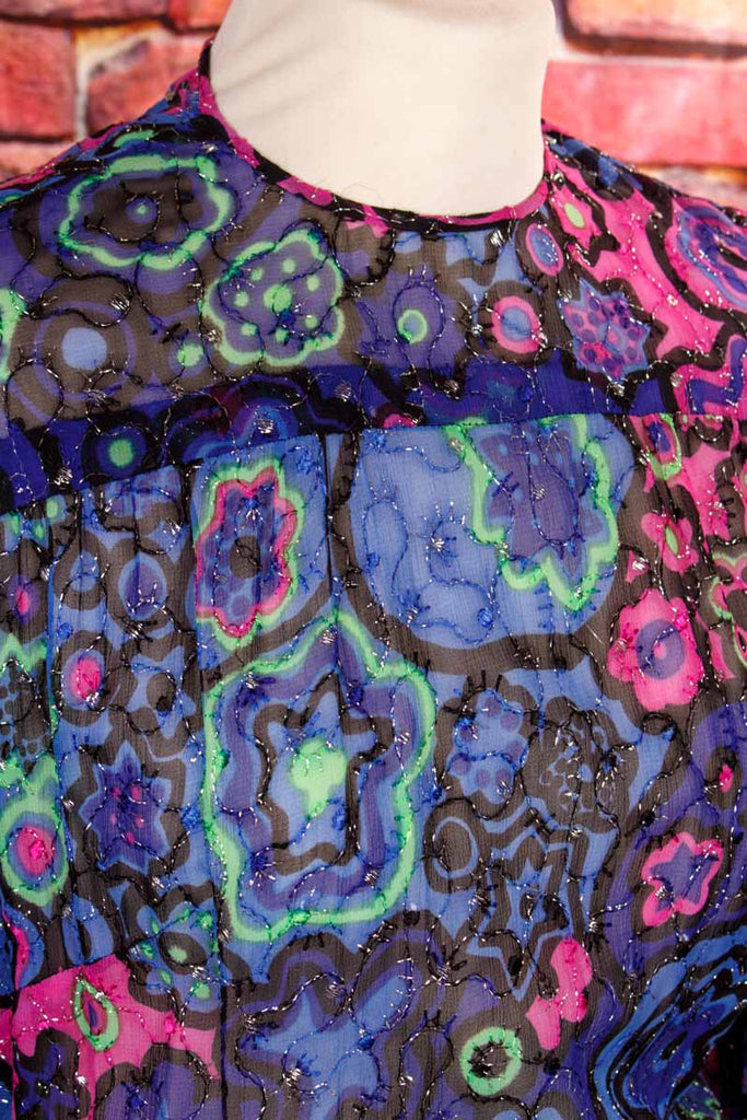 Vintage Abendkleid psychedelisch