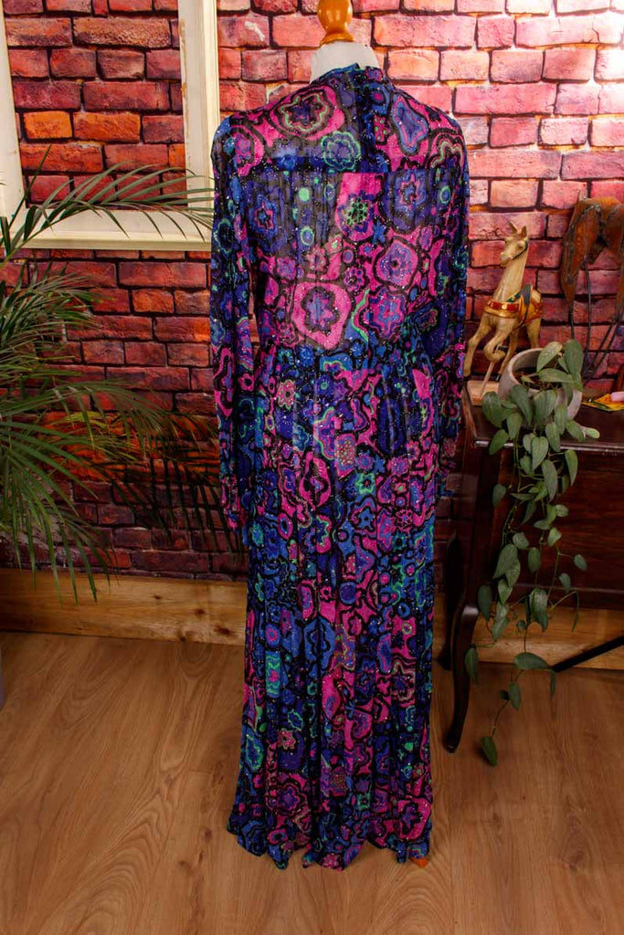 Vintage Abendkleid psychedelisch
