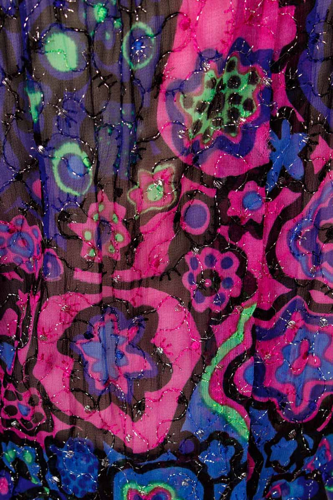 Vintage Abendkleid psychedelisch