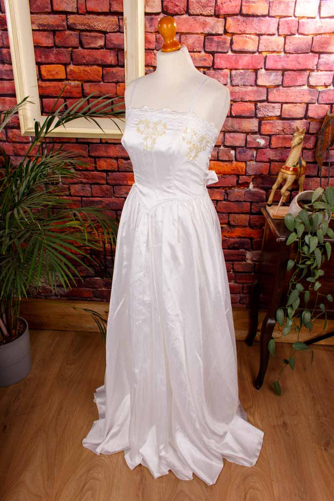 Vintage Brautkleid weiß elegant