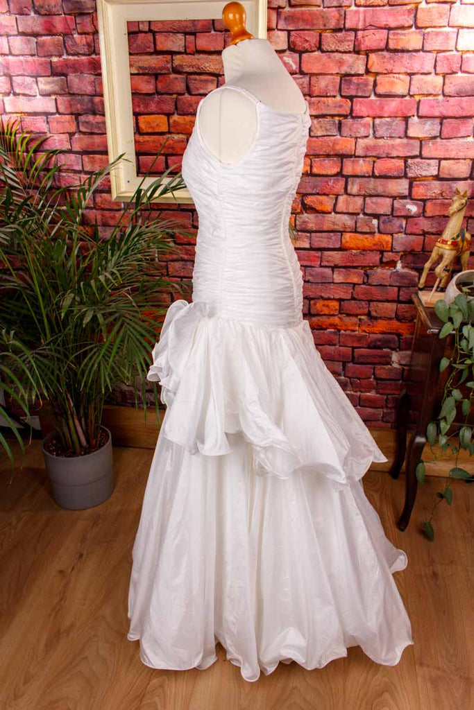 extravagantes Brautkleid weiß Mermaid
