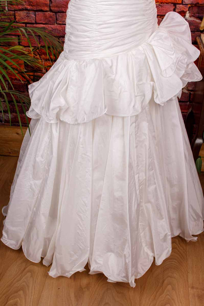 extravagantes Brautkleid weiß Mermaid