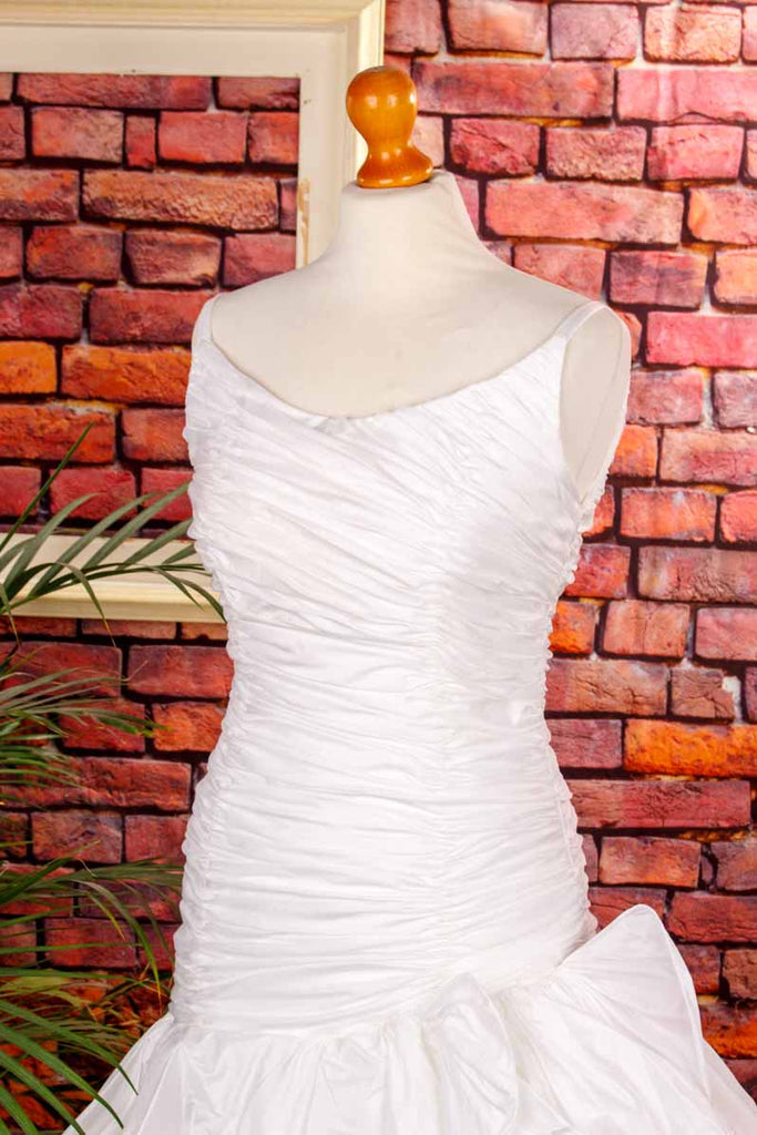 extravagantes Brautkleid weiß Mermaid