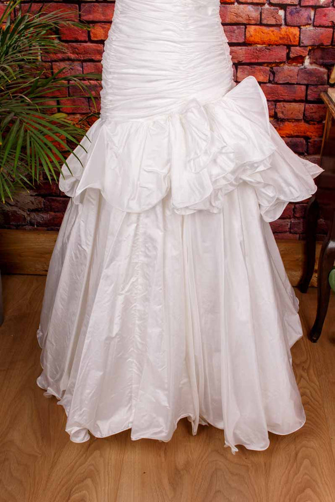 extravagantes Brautkleid weiß Mermaid