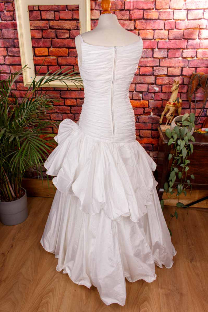 extravagantes Brautkleid weiß Mermaid