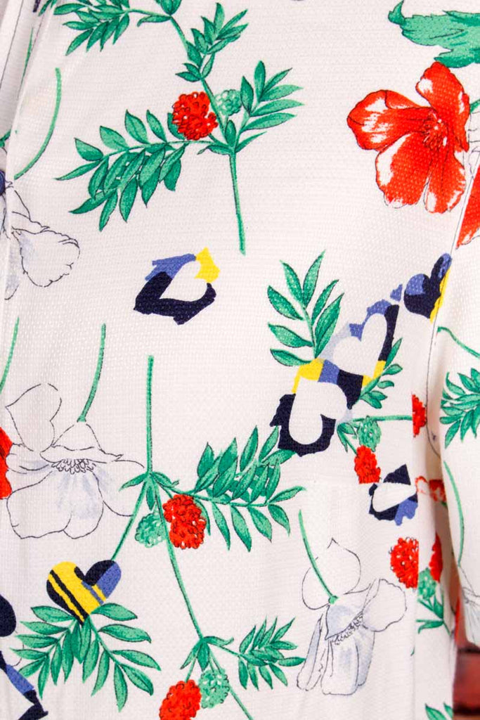 Viskose Bluse bunt Blumen