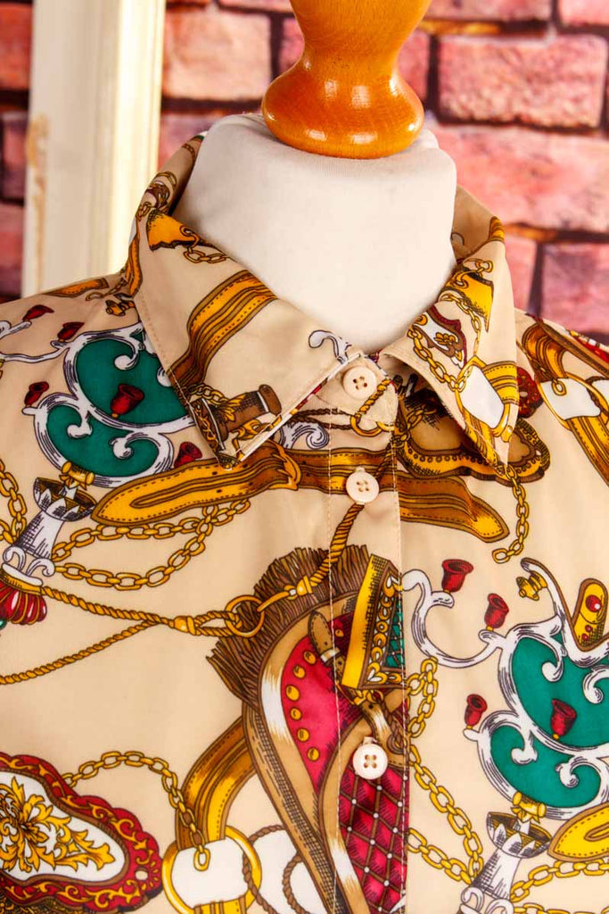 Vintage Bluse bunt Muster