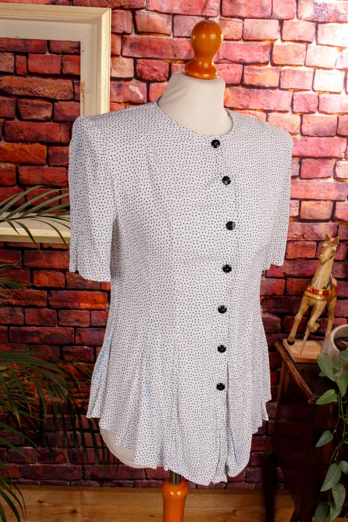 90er Bluse Schulterpolster