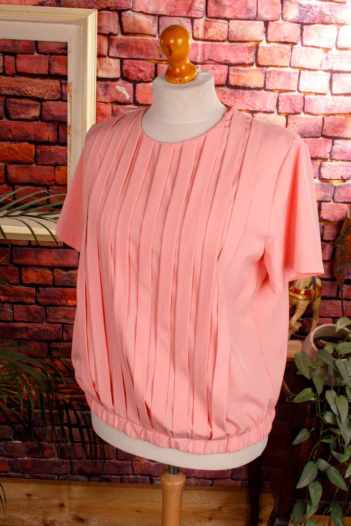 elegante Faltenbluse Seidenschimmer