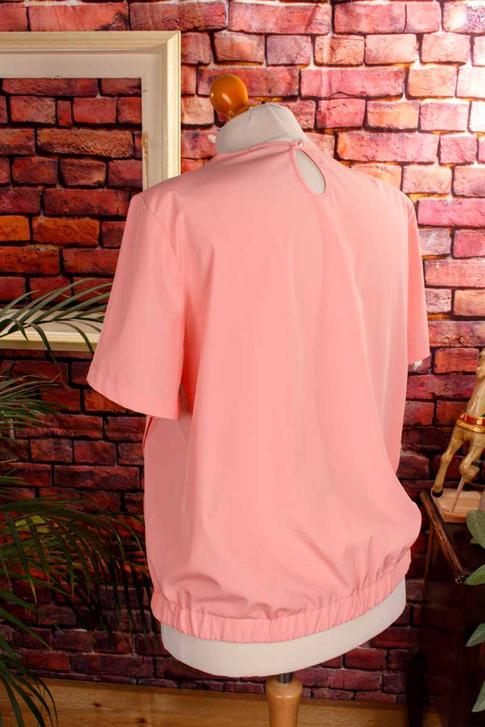 elegante Faltenbluse Seidenschimmer