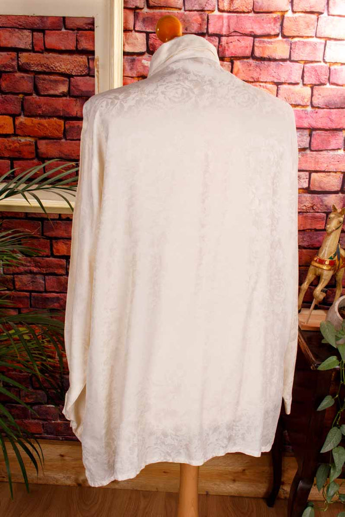 Luxus Seidenbluse cremeweiß