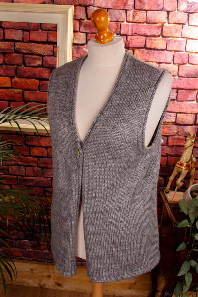 Peter Hahn Alpaka Weste grau