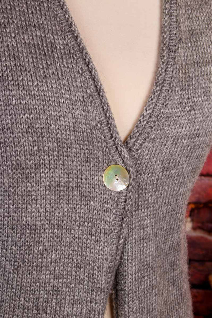 Peter Hahn Alpaka Weste grau