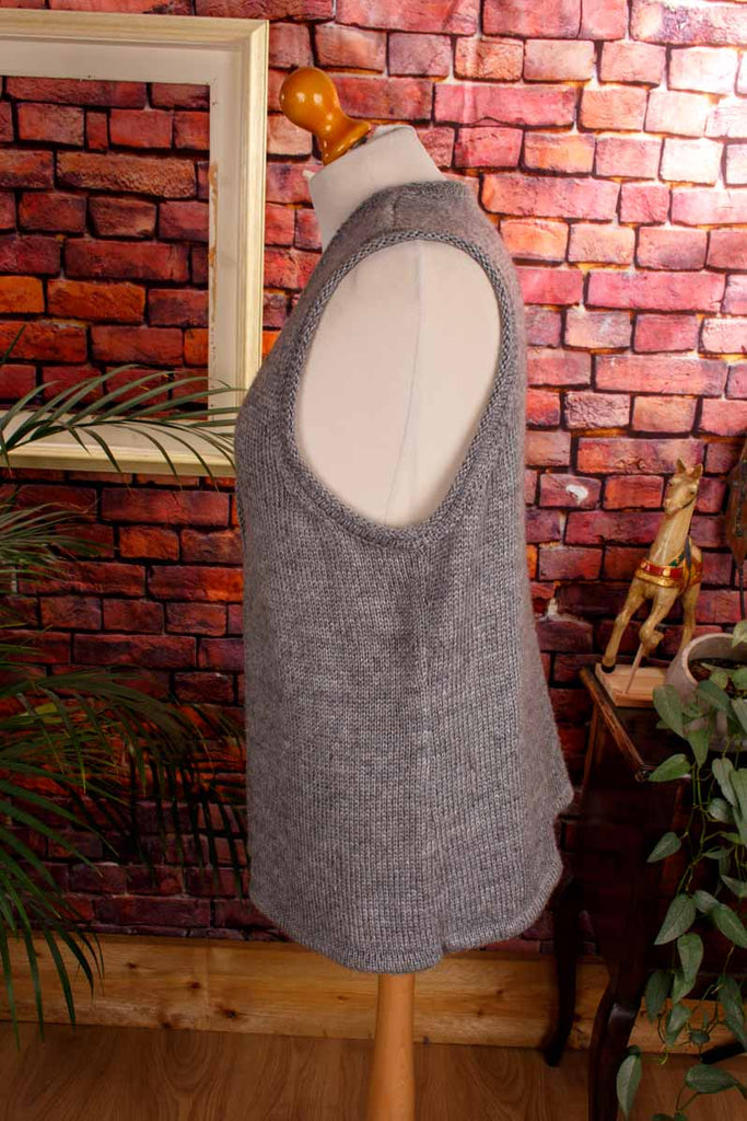 Peter Hahn Alpaka Weste grau