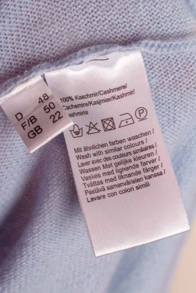 Kaschmir Pulli babyblau