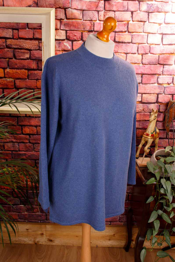 Kaschmir Pulli graublau