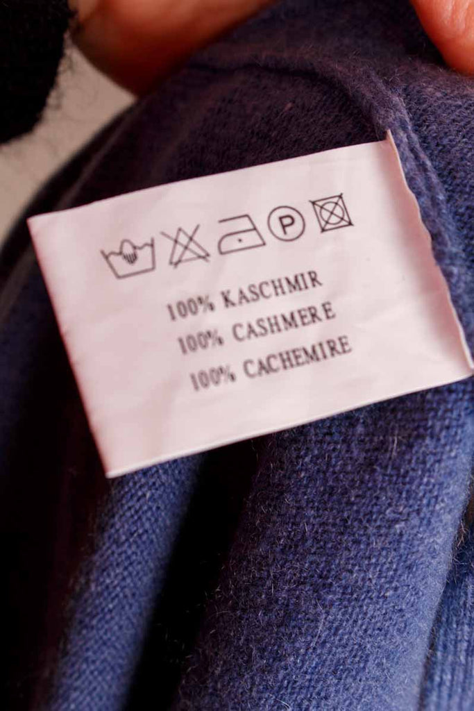 Kaschmir Pulli graublau