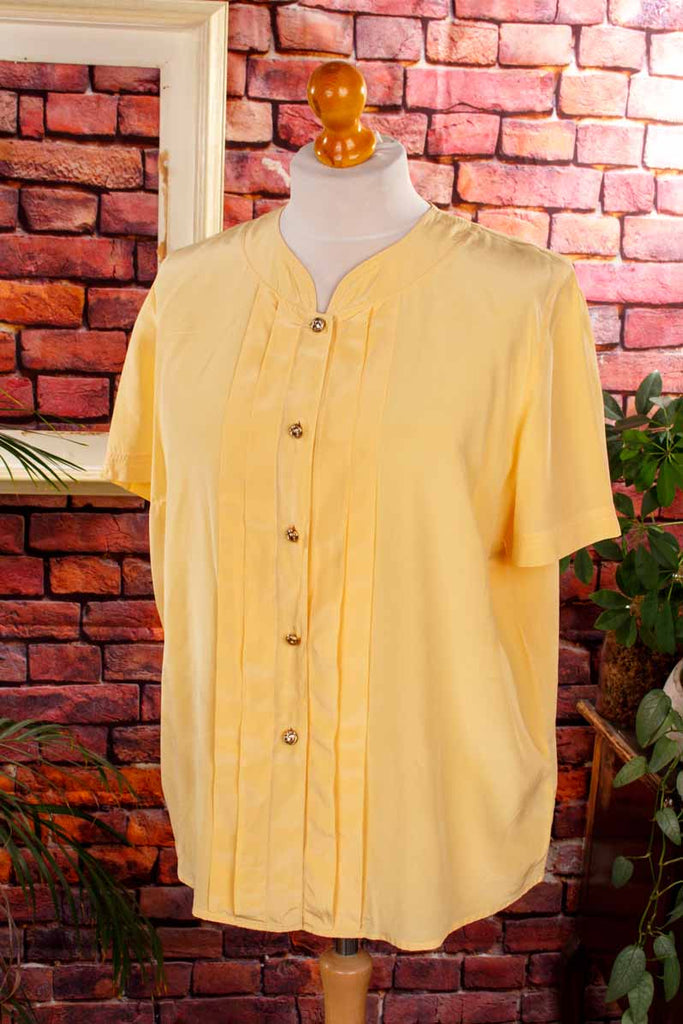 Seidenbluse goldgelb