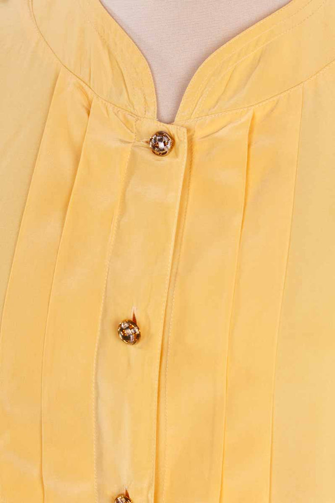 Seidenbluse goldgelb