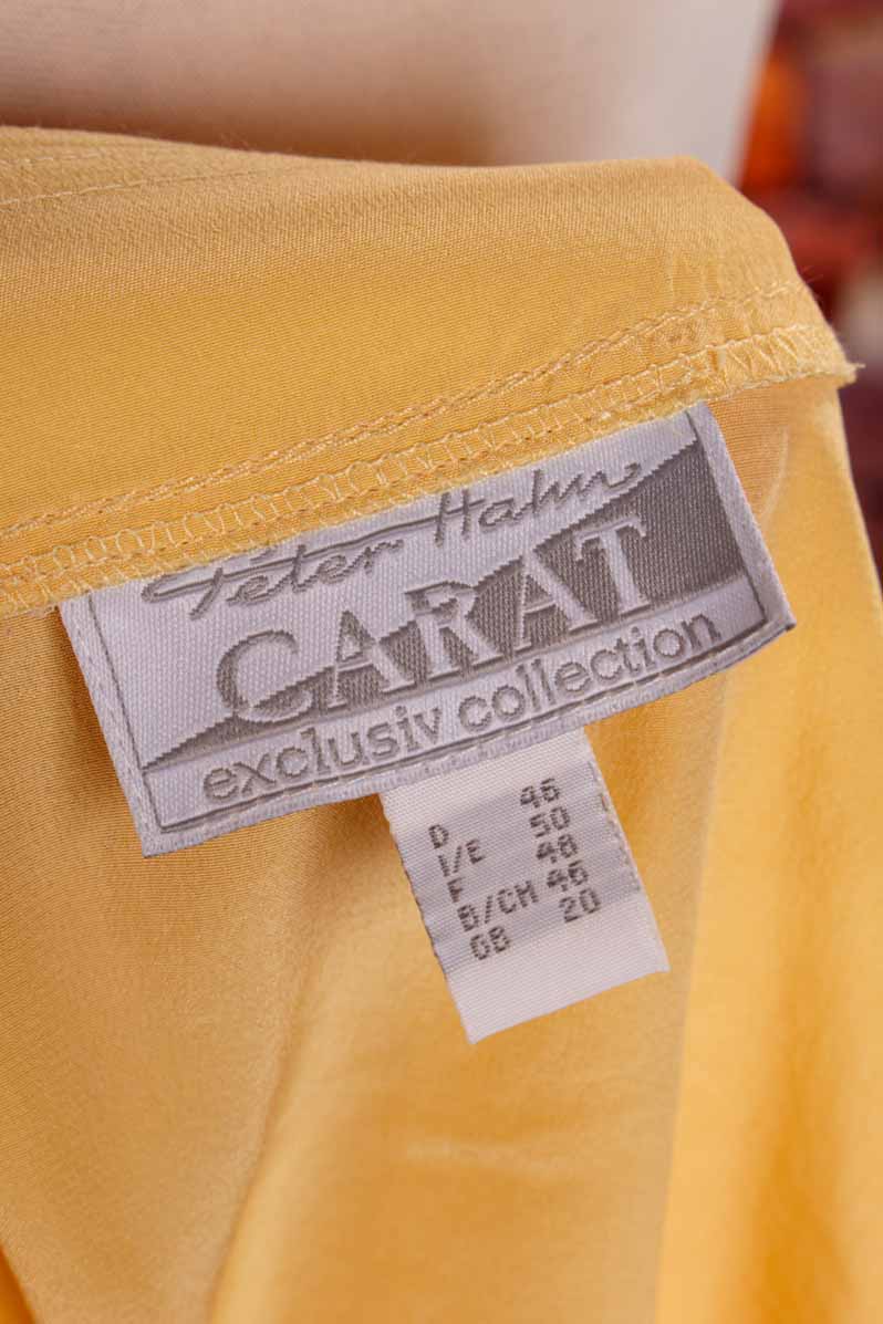 Seidenbluse goldgelb