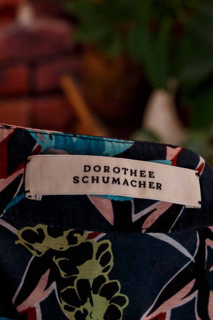 Seidenmix Bluse Blumenmuster