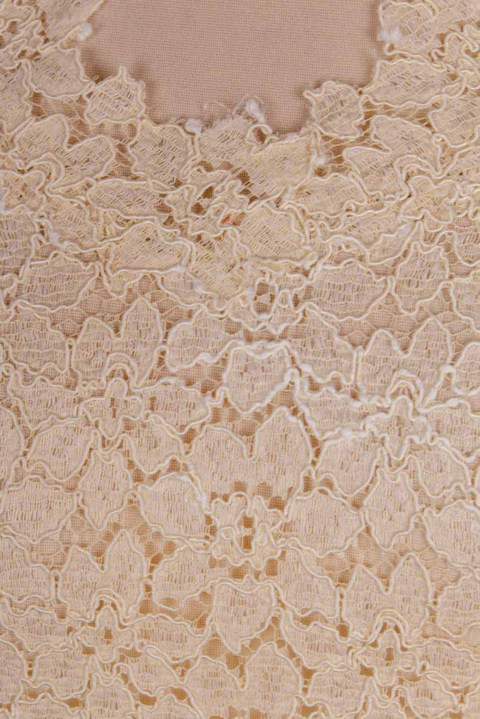 60s Spitzentop creme