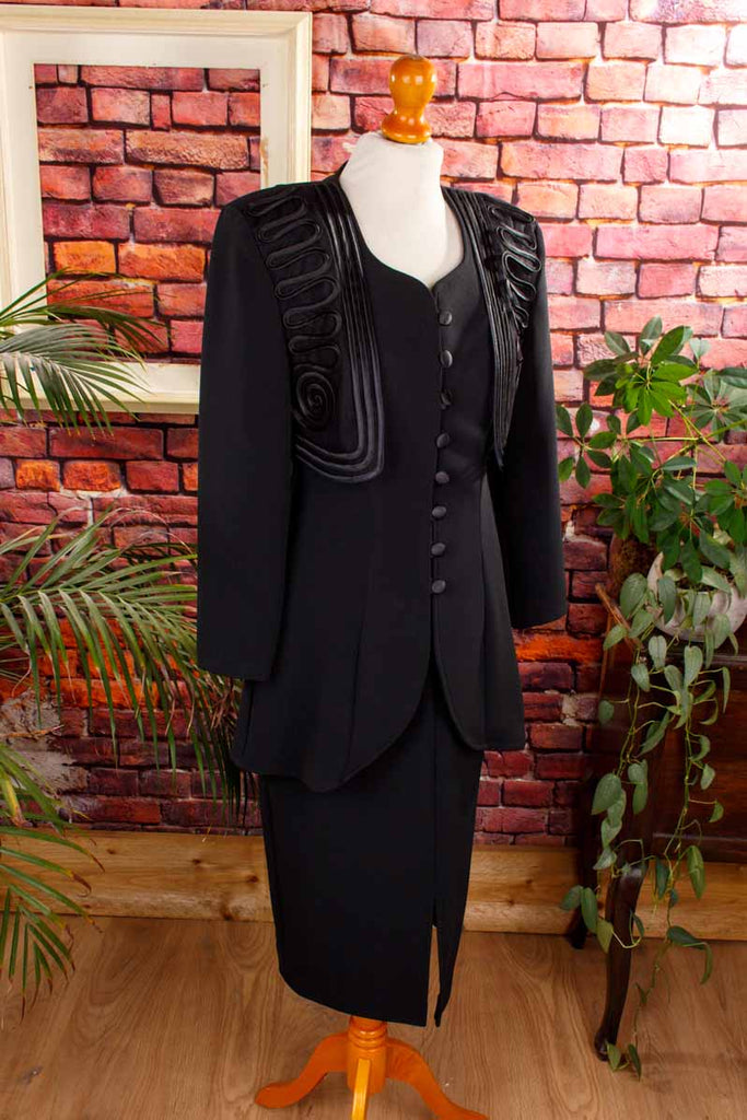 Vintage Kostüm schwarz elegant