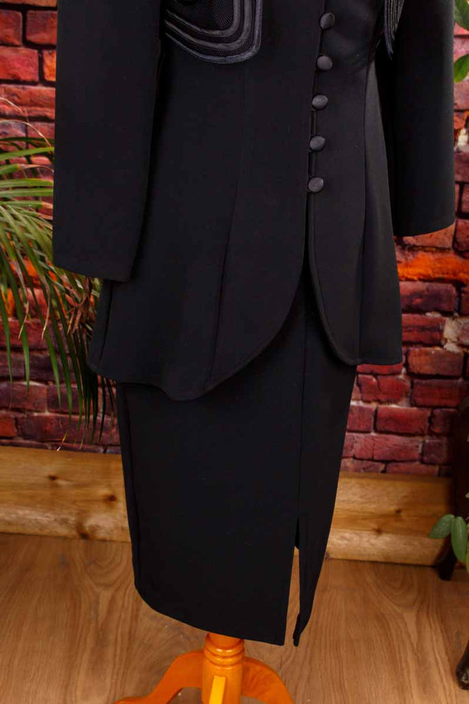 Vintage Kostüm schwarz elegant