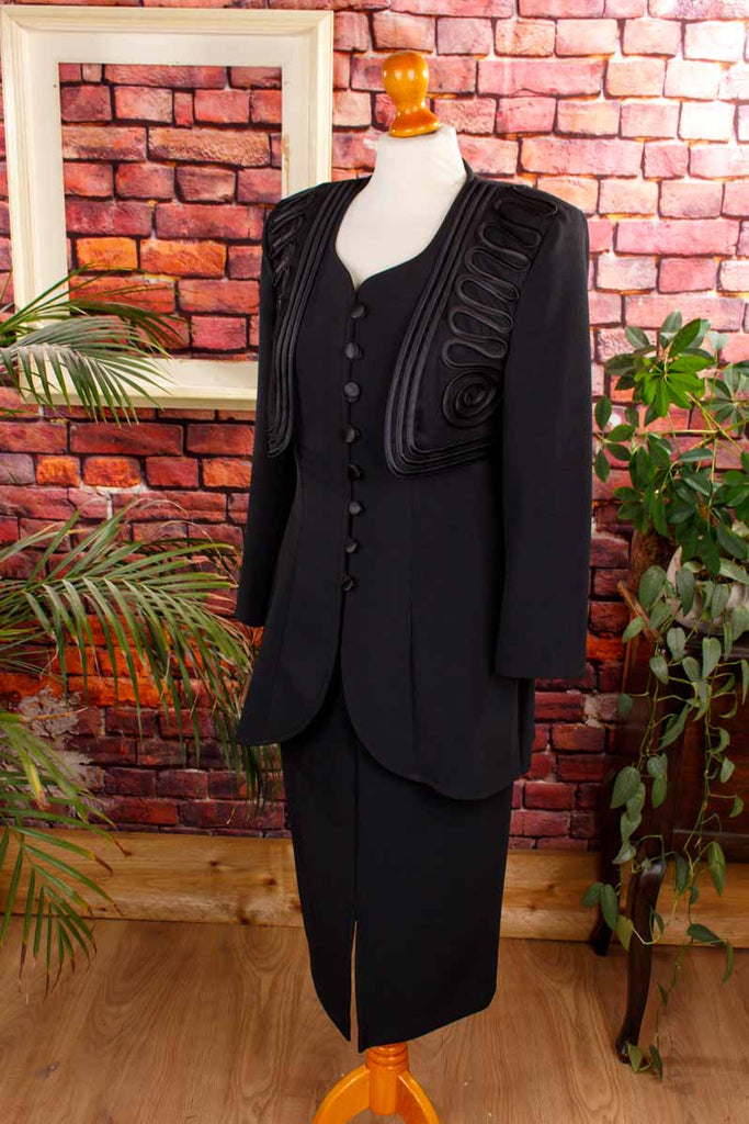 Vintage Kostüm schwarz elegant