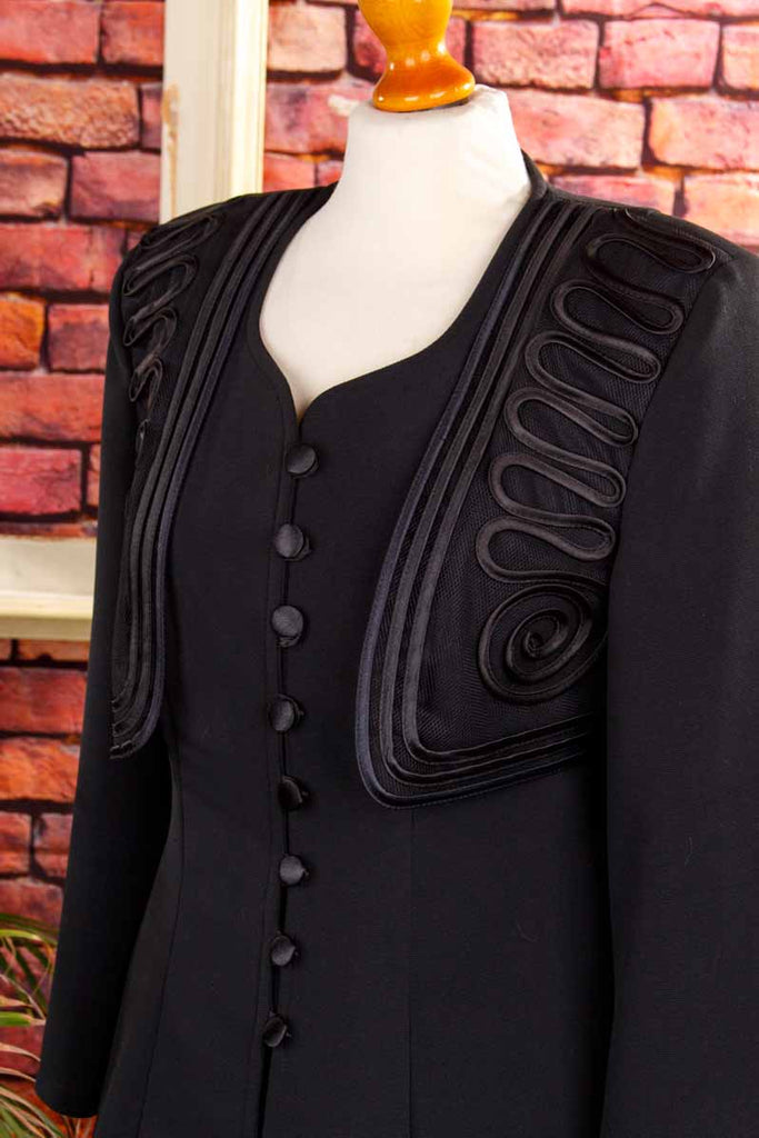 Vintage Kostüm schwarz elegant