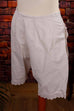 antike Unterhose Leinen weiß