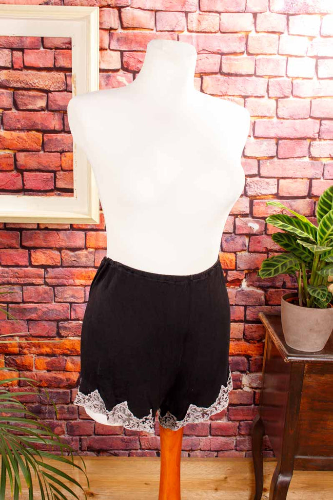 Unterhose schwarz Charmeuse