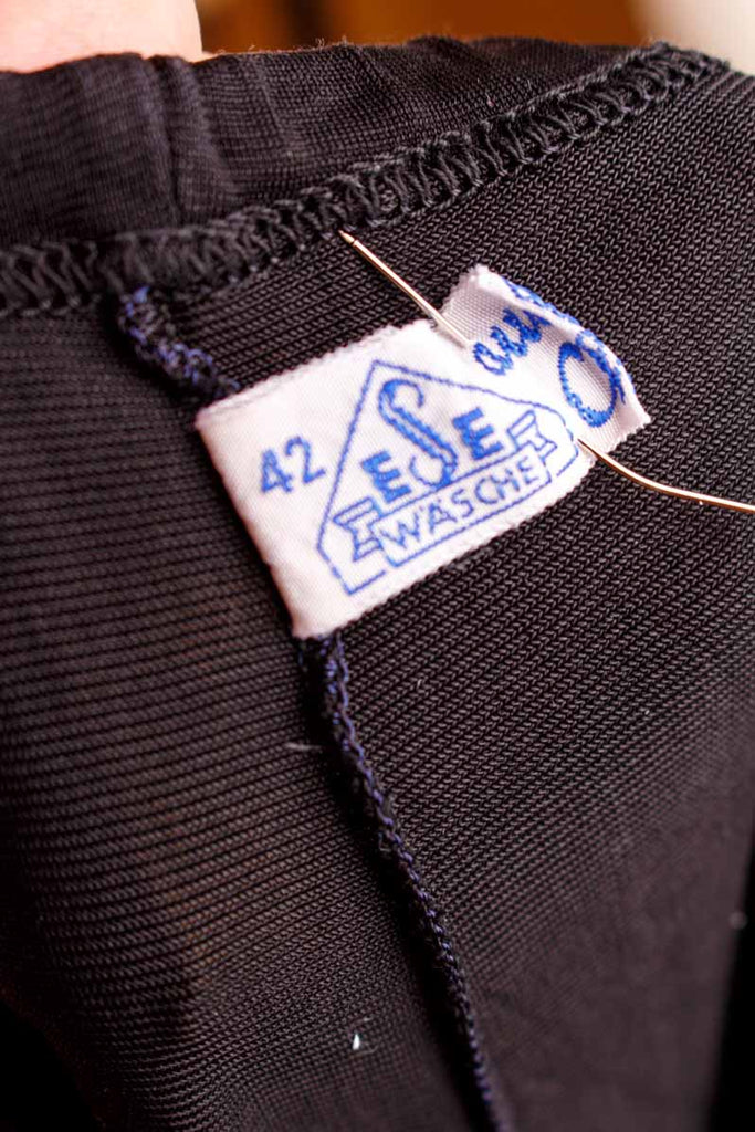 Unterhose schwarz Charmeuse