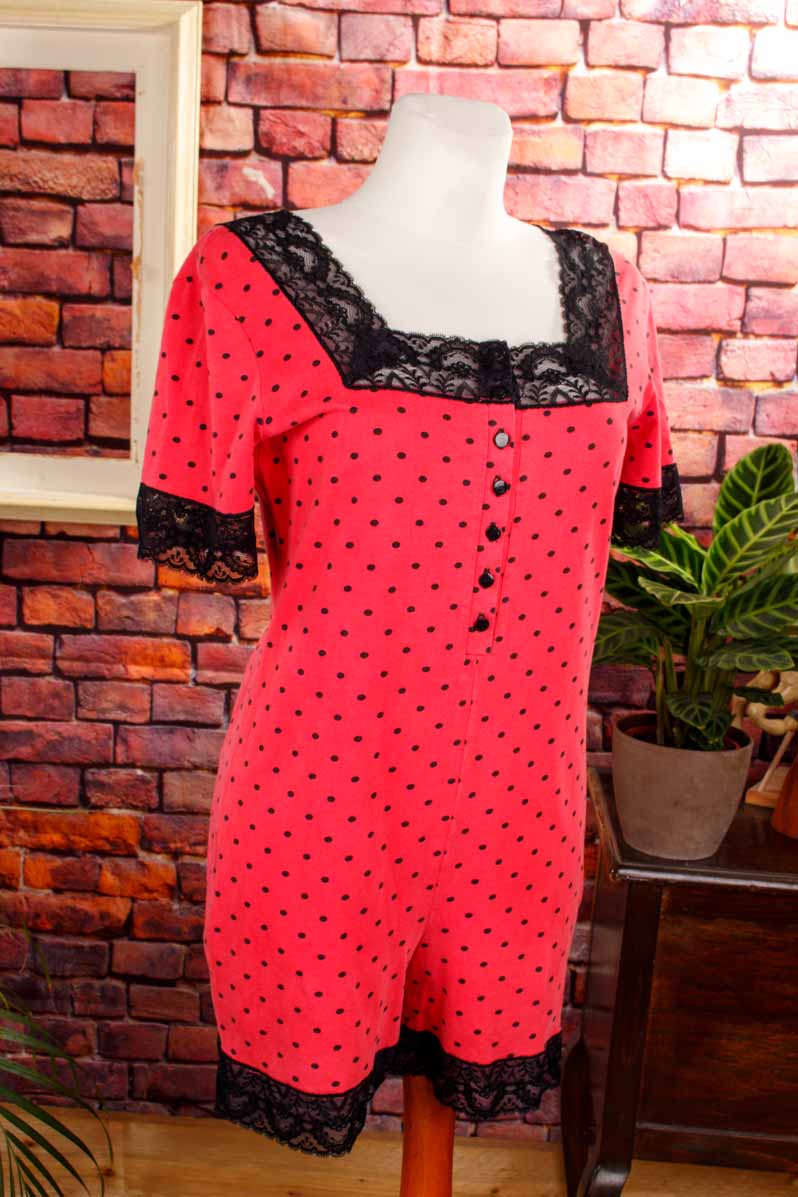 Jumpsuit Beinkleid pink Punkte