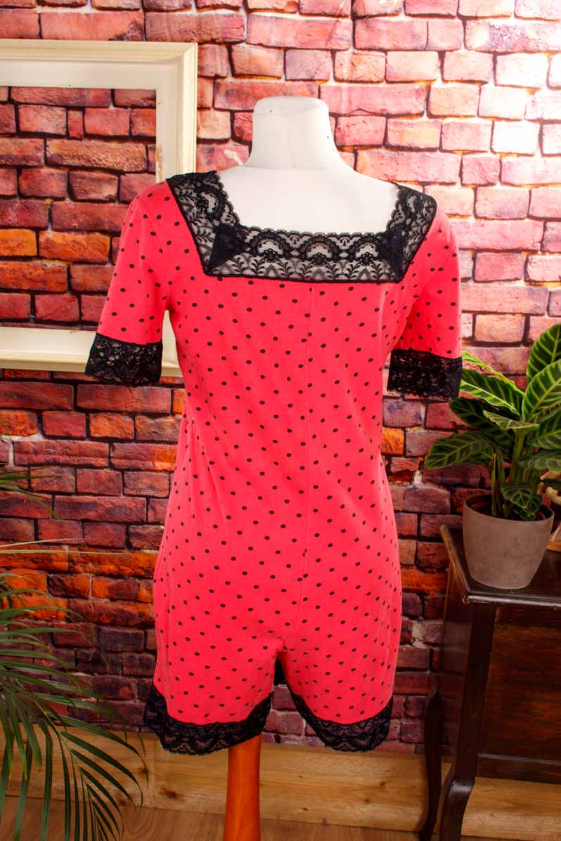 Jumpsuit Beinkleid pink Punkte