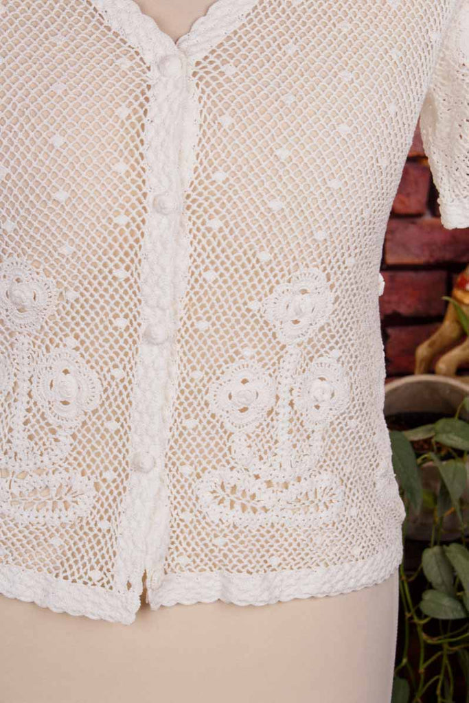 Spitzen Jäckchen weiß