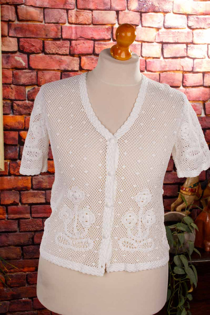 Spitzen Jäckchen weiß