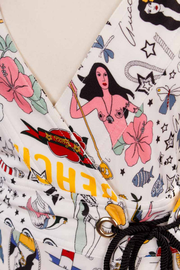 GUCCI Sommerkleid White Tattoo