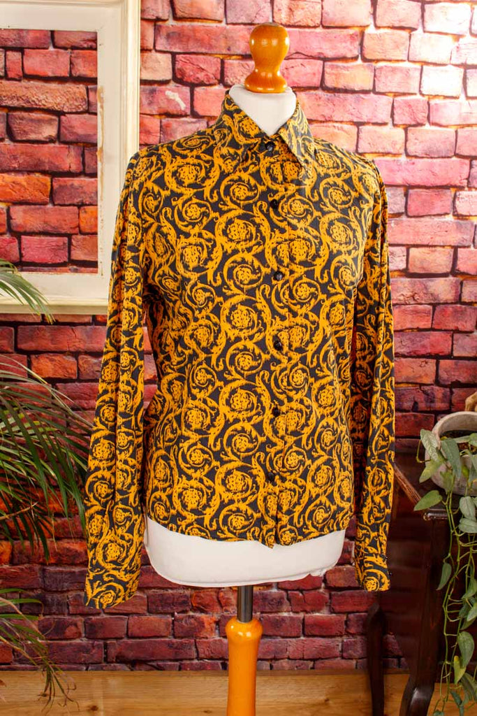 Vintage VERSACE CLASSIC Bluse gold